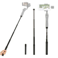 Camera Extension Selfie Stick Metal Adjustable Extendable Stick Video Recording Stand Compatible For DJI OM 5/DGI Osmo Mobile 3