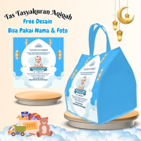 50 Pcs Tas Tasyakuran 7 Bulanan Kehamilan Aqiqah Maulid Custom Desain Muat Box Hajatan Kain Bag