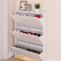 Nordic Ultra Thin Rotating Shoe Cabinet Large Capacity Hallway Cabinet Simple Metal Shoe Rack Organizer Home Furniture