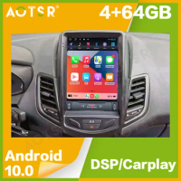 Android 10 64GB For Ford Fiesta Tesla Car Radio GPS Navigation Multimedia Video Player Auto Audio Stereo Head Unit CD Player
