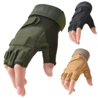 Outdoor Tactical Gloves Airsoft Sport Gloves Half Finger Military Men Women Combat Shooting Hunting Fitness Fingerless Gloves