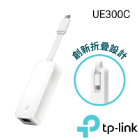 TP-Link UE300C USB 3.0 Type-CRJ45 Gigabit 外接網路線轉接頭可折疊網路卡