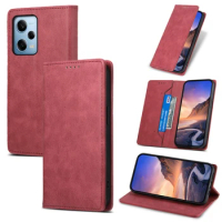Leather Flip Case For XiaoMi 13T 12T 13 12 Lite Ultra Redmi Note 12S 11S 10S 11 Pro 12C Mi Poco F5 X5 M5S M6 Wallet Phone Cover