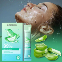 Portable Facial Mask Skincare Light Texture Freeze Mask Natural Jelly Hydrating Aloe Facial Mask All