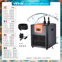 VEVOR Aquarium Chiller 0.25/0.33/0.1/1.5HP Hydroponic Water Chiller Quiet Refrigeration Compressor for Fresh Water Fish Tank