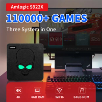 Beelink GT King Amlogic S922X Retro Game Console Three System in One Video Game Player 110000+Games for PSP/PS1/SSN64/MAME WIFI6