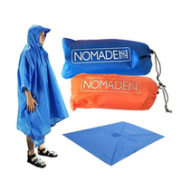 《台南悠活運動家》NOMADE -三合一多用雨衣-藍N6740、橘 N6741