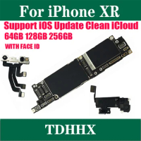 LL/A American Mainboard Clean ICloud For IPhone XR Working Well Motherboard 128/256G Support IOS Update Logic Board Good Plate