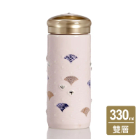 乾唐軒活瓷 | 吉星玲瓏如意隨身杯 / 大 / 雙層 / 水晶 / 7色 330ml-粉紅