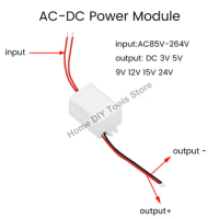 AC-DC Power Supply Module AC110V 220V 230V To DC 3V 5V 9V 12V 15V 24V Mini Buck Converter 3W Led Isolated Voltage Stabilized