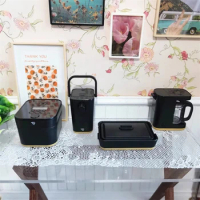 1:12 Dollhouse Simulation Mini Coffee Machine, Rice Cooker, Water Dispenser, Electric Baking Clang Doll Kitchen Accessor