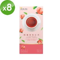 【BeeZin康萃】輕孅蜜桃紅茶x8盒(12公克/包;7包/盒)