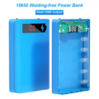 Power Bank Shell Lightweight 5x18650 Power Bank Shell Easy Installation LED Digital Display Power Bank Case for Tablets