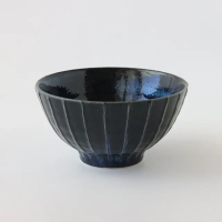 【Just Home】日本製職線系列6.2吋陶瓷麵碗700ml 滄海藍(日本製瓷器 麵碗 拉麵碗)