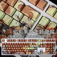 108 Keys PBT Dye Subbed Keycaps Cartoon Anime Gaming Key Caps Cherry Profile Backlit Keycap For Arknights Reed The Flame Shadow
