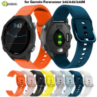 20mm Watch strap for Garmin Forerunner 245/645/245M Sport silicone Smart watches bands Wristbands for Garmin Vivoactive 3/music