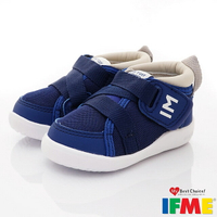 日本IFME健康機能童鞋-輕量護踝學步鞋IF20-180211藍(寶寶段)