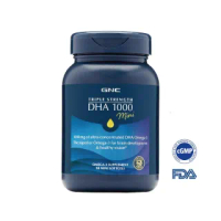 即期品【GNC 健安喜】三倍魚油DHA迷你軟膠囊 90粒/瓶(滋潤晶亮/靈活反應力/思緒清晰關鍵)