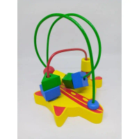 Mainan Edukasi Kayu Mini Wire Game 3 Line - Mainan Murah Bersni