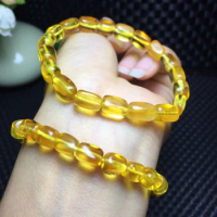 Supply Natural Ore Amber Beeswax Conformable Bracelet Without Optimized Chicken Oil Yellow Honey Fashion Bracelet