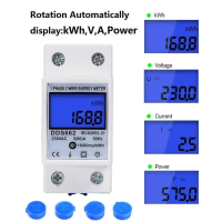 Meteran Listrik Digital Din Rail kWh Meter Single Phase 230V - DDS662