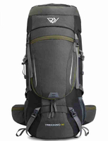 強強滾-60L 防水露營背包健行背包附防雨罩戶外運動旅行輕便背包