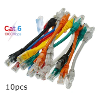 10pcs Short RJ45 Ethernet Cat6 Network Cable Cord 15cm 0.3m 0.5m Twisted Pair Patch Cord Internet UTP Cat6 Lan for Laptop Router