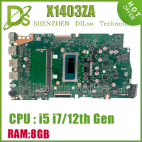 X1403ZA Mainboard For ASUS X1503ZA X1603ZA X1402ZA X1502ZA X1602ZA X1405ZA X1505ZA X1605ZA Laptop Motherboard CPU i5 i7 12th
