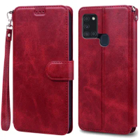 A21S Case For Samsung Galaxy A21S Case Leather Wallet Flip Case For Samsung A21s A 21s Case A217F Phone Case Coque Fundas Etui