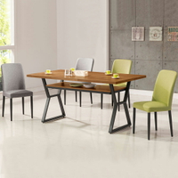 愛德琳工業風5尺餐桌椅組(一桌四椅)❘餐桌椅/飯桌椅/會議桌椅【YoStyle】
