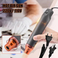 EU US 110V 220V Hot Air Gun Electric Mini Hot Air Blower Heat Gun DIY Using Power Tool Hot Dryer with 328pc Heat Shrink Tube Set