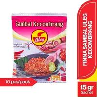Sambal Instant Finna Sachet Uleg 10 x 20 Gr Terasi, Pedas, Bawang, Rawit, Bajak, Kecombrang Sambal K