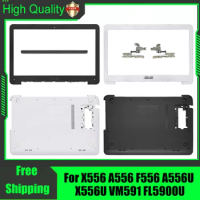 For Asus X556 A556 F556 A556U X556U VM591 FL5900U Laptop LCD Front Bezel Bottom Base Case Hinges Hinge Cover Housing Black White