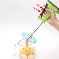 Effort-Saving Manual Egg Beater Hand-Held Mixer Cream Whisk Kitchen Accessories Baking Tools Home Supplies Cooking Gadgets