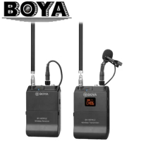 BOYA BY-WFM12 VHF Wireless Microphone System for IOS Android Smartphones, Video DSLRs, Camcorders, Audio recorders, Broadcasters