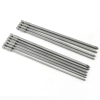 200mm Length 10pcs long electric screwdriver bits Phillips head magnetic air drill ph1/ph2