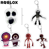 Roblox Game Keychain Anime Cartoon Fear Figure Creativity Pendant Bag Decorate Boy Student Key Ring Accessories Birthday Gift