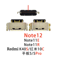 2PCS For Xiaomi Redmi 10C Note 11 11S 11E K40S 12 12Pro+ USB Charging Port Dock Plug Charger Connector Socket Repair Parts
