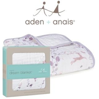 【aden+anais】有機棉四層厚毯(粉紫童話9143)