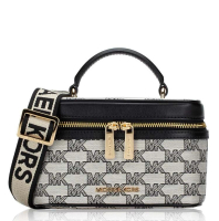 邁克·柯爾 - 特價 Michael Kors 奧萊款 JET SET ITEM中號帆布配皮女士單肩手提斜挎盒子包 35S2GTTC6J BLACK MULTI 1pc