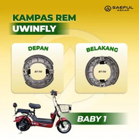 Kampas Rem Tromol Sepeda Listrik Uwinfly Depan Belakang D60 T70 Sunny U2S Uwinfly D8D,Depan