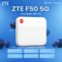 ZTE F50 5G Pocket Ufi 5G Wireless WIFI Routers Sub-6 SA/NSA N1/5/8/28/41/78 4G Cat15 2.4G/5G Wifi(No battery)