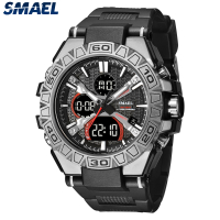 SMAEL Digital Watch for Men Waterproof Creative Silicone Strap Sport Watch