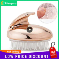 Silicone Massage Brush Silica Gel Itchy Scalp Head Massage Root Care Clean Scalp Nourishing Hair Treatment Itch Relief Shampoo
