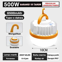 MJ VENTAS Lampu Emergency UFO Gantung Solar Panel Camping Lamp Led Lamp 600W Murah 500Watt