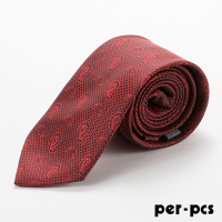 per-pcs 商務體面優質領帶_紅(D-124)