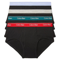 【Calvin Klein 凱文克萊】2022男彩色褲頭黑色三角內著混搭4件組-網(預購)