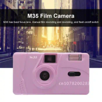 Reusable Non-Disposable Vintage Retro M35 35mm Film Camera Manual Flash Function Vintage Camera