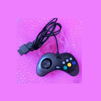 Game controller Transparent Black Wired For SEGA Saturn SS console