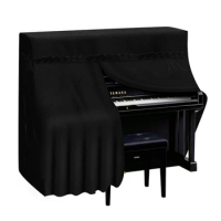 GoodTop Upright Piano Cover Velvet Full Cover Piano Cover Dustproof Moistureproof Piano Cover Fits Standard Size Piano Cover